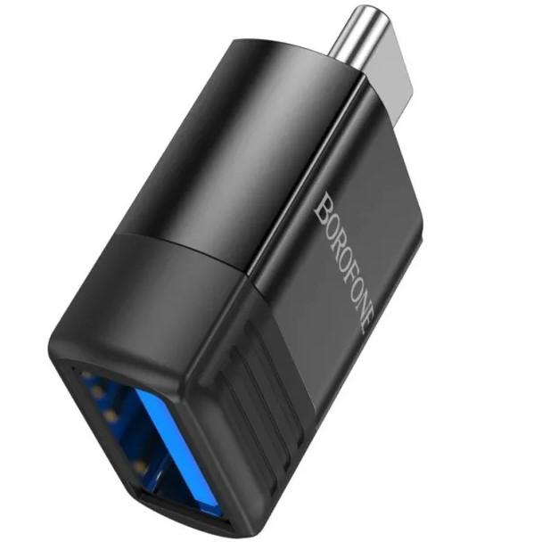 Перехідник BOROFONE BV18 OTG  USB to Type-C (black)
