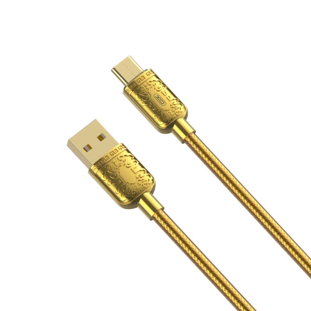 Зарядний шунр  Type-C XO NB216 2.4A  (Золотий)