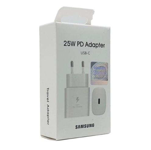 Адаптер мережевий Samsung USB-C 25W PD High Copy білий