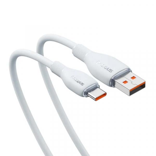 Кабель Baseus Pudding  USB to Type-C 100W 1.2m (швидка зарядка) білий