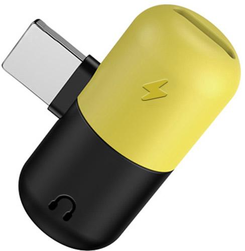 Перехідник Lightning Dual (Чорно-жовтий)