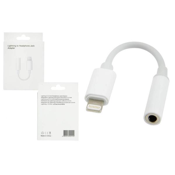 Перехідник Lightning / AUX (No bluetooth) (Білий)