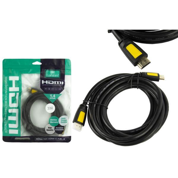 HDMI cabel Usams US-SJ529 U74 4K HD HDMI To HDMI 2.0  (3m) black