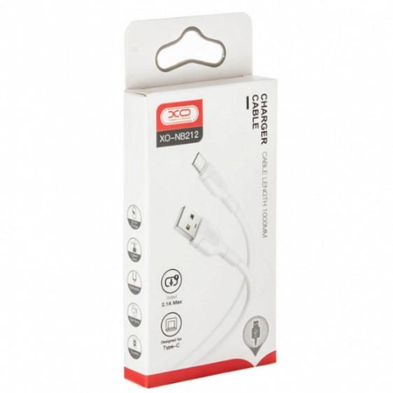 USB Кабель XO NB212 Type-C 2.1A 1.0m White