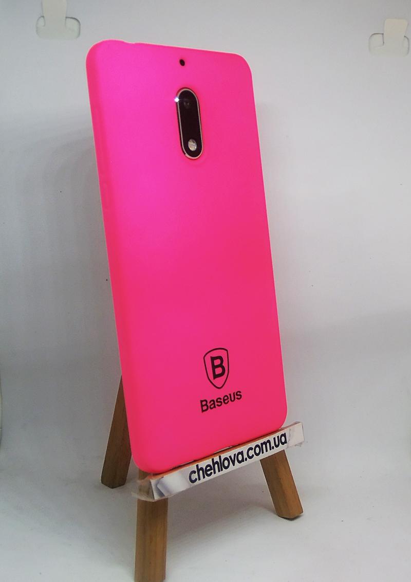 Накладка Baseus Soft Colorit Case для Nokia 6 рожева