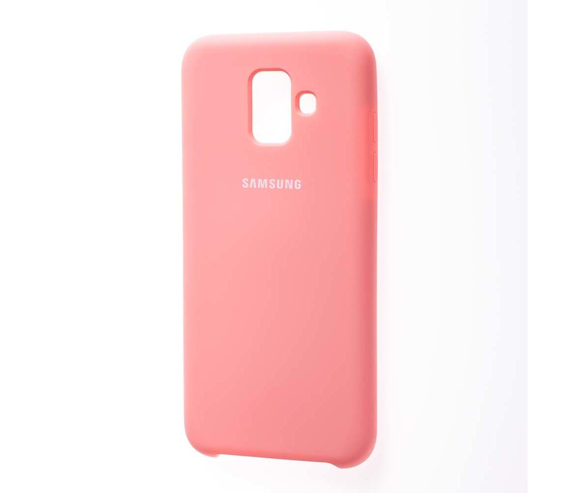 Silicone Case для Samsung A6 (2018) (Rose Red)