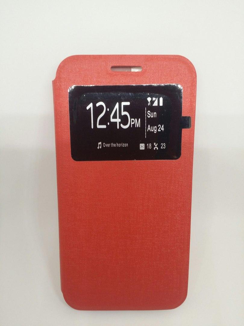 Книжка Ulike для Samsung S6 (G920) з вікном червона