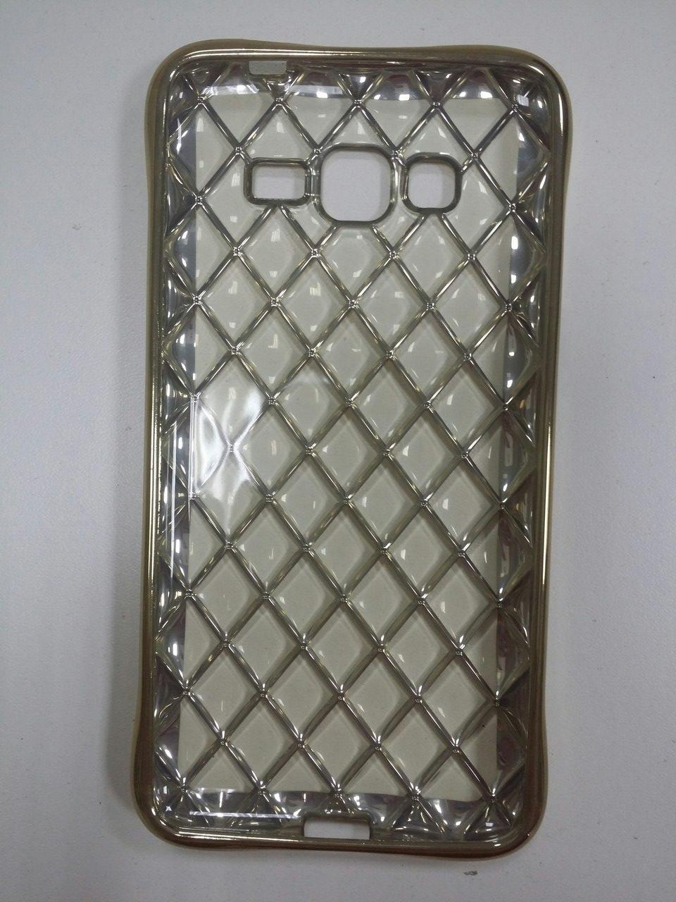 Накладка для Samsung J1 Ace J110 Сітка золото 3D