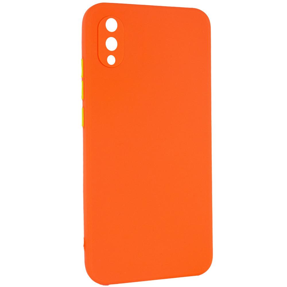 Накладка Square Full Camera для Samsung A02 помаранчева