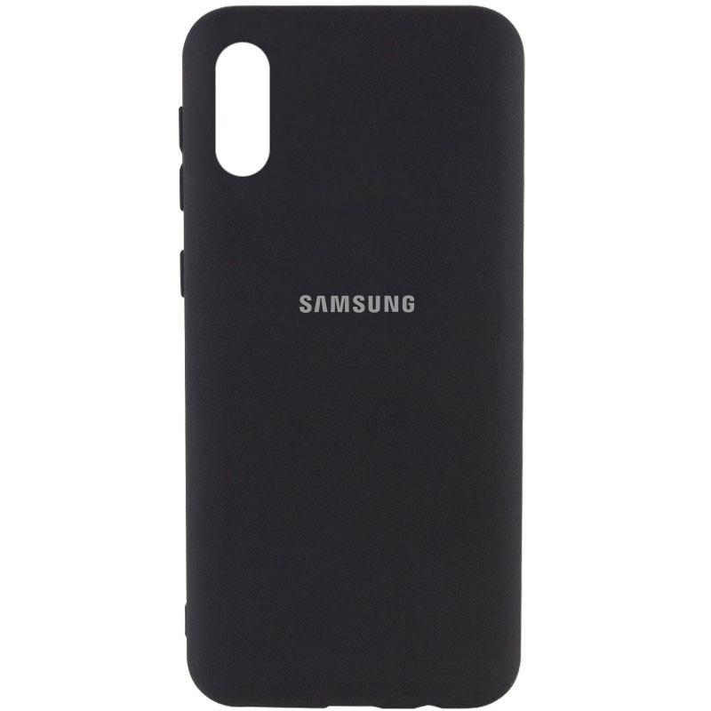 Silicone Cover My Color Full Protective (A) для Samsung A02 (Black)