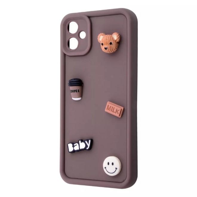 Чохол Pretty Toys для Samsung A06  (Brown/baby milk)