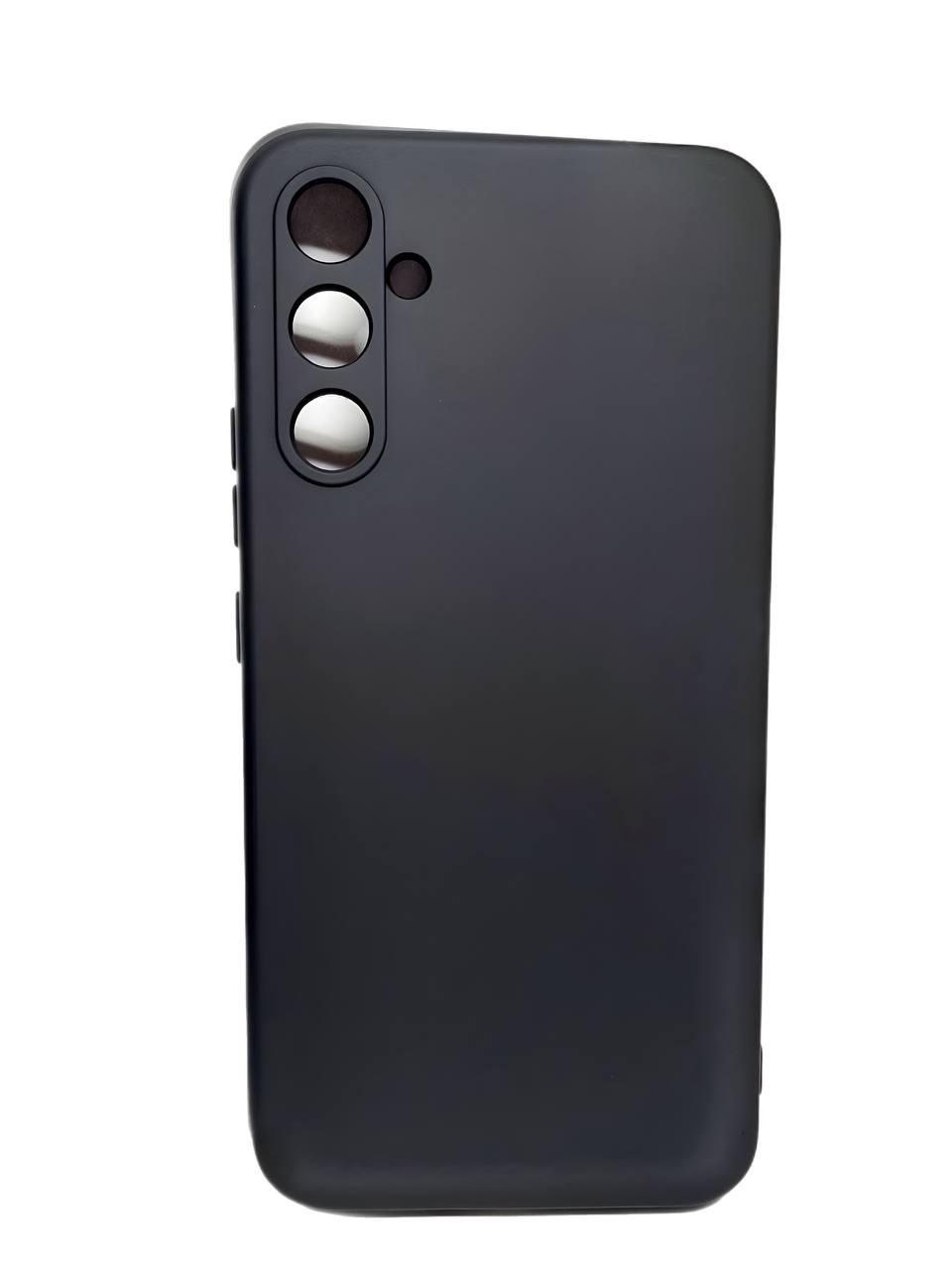 Silicone Cover Full Camera without Logo (A) для Samsung A14 (Black)