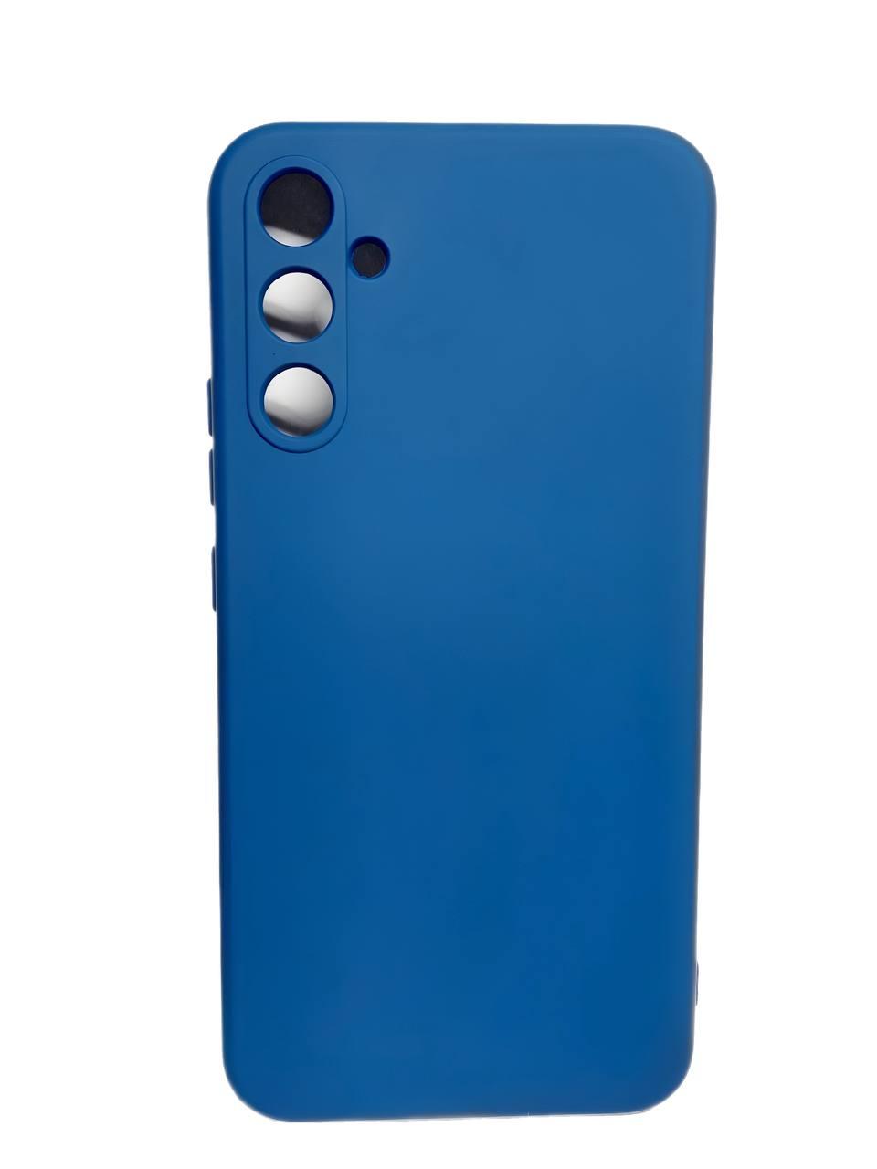 Silicone Cover Full Camera without Logo (A) для Samsung A34 (Dark blue)