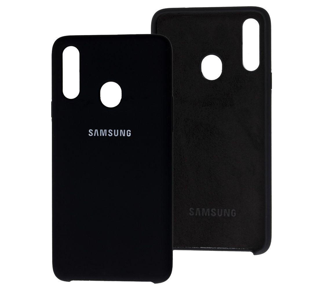 Silicone Case для Samsung A20s  (Black)