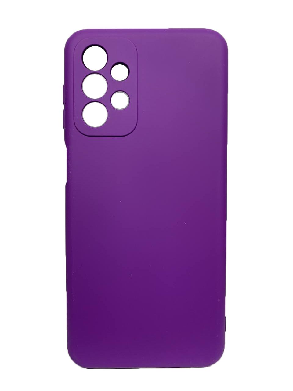 Silicone Cover Full Camera without Logo (A) для Samsung A23 (Ultra violet)
