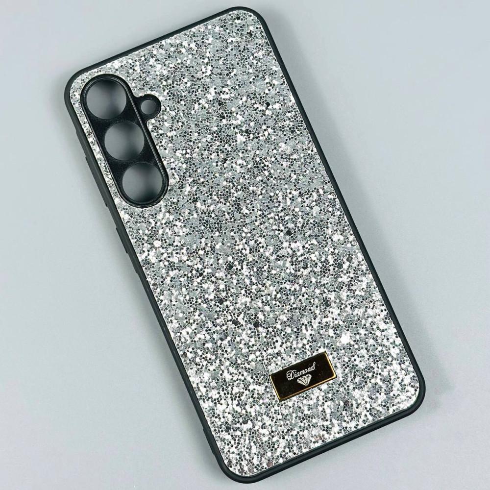 Накладка Bling Grainy Diamond Separate Camera для Samsung A26 (Срібляста)