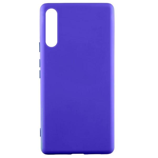 Silicone Cover Full without Logo (A) для Samsung A50/A30s (Electrick Blue)