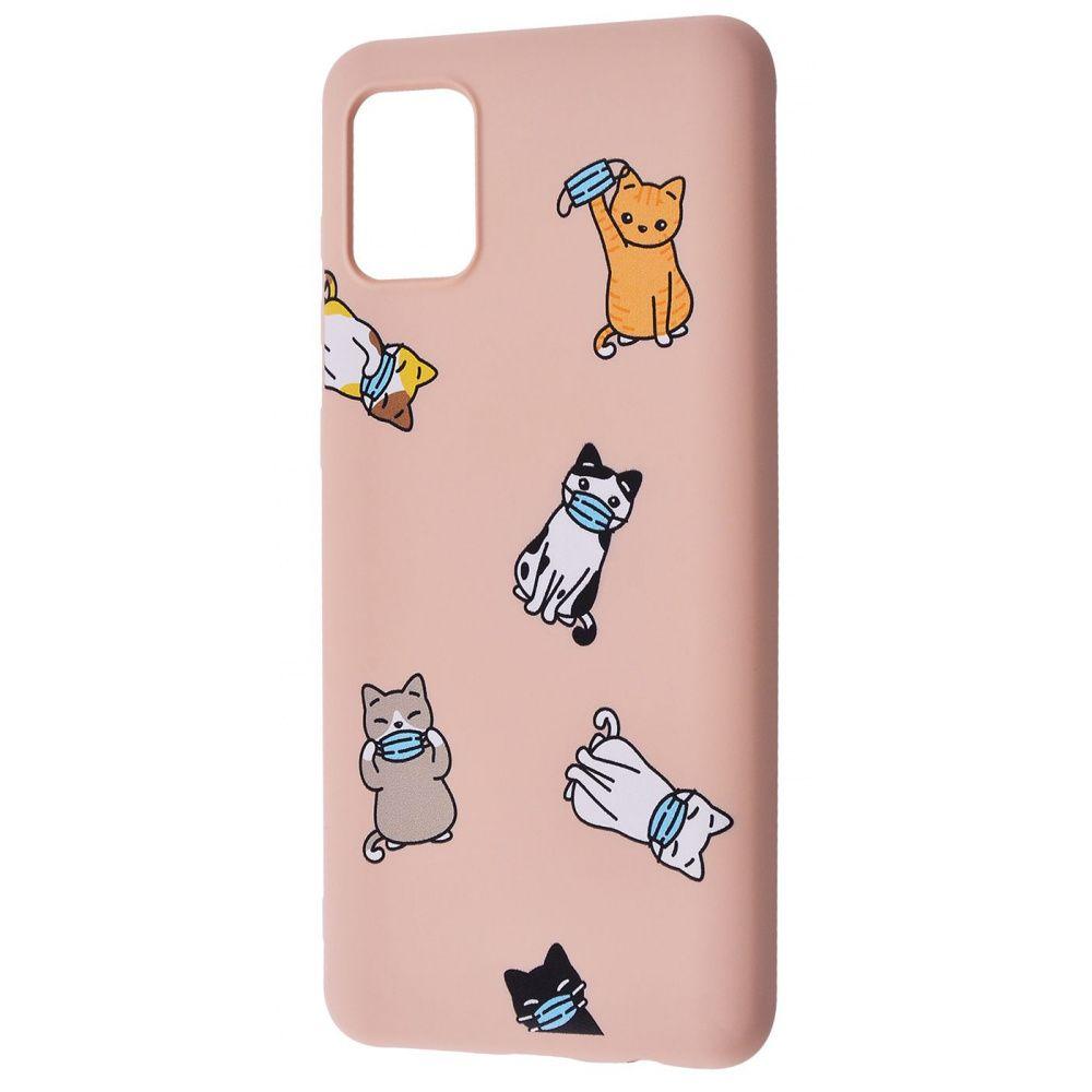 WAVE Fancy для Samsung M51 (cats with a mask/pink sand)