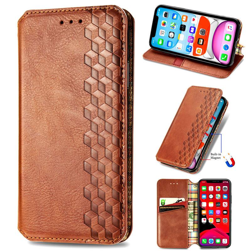 Книжка GETMAN Cubic для Samsung A25 коричнева