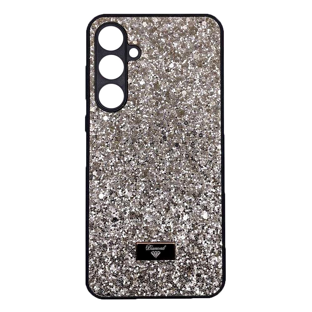 Накладка Bling Grainy Diamond Separate Camera для Samsung A35  (Світло-золота)