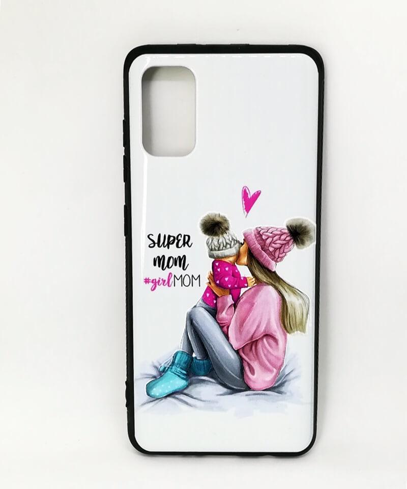 Накладка Girls для Samsung A41 "Girl Mom" (силікон+пластик)