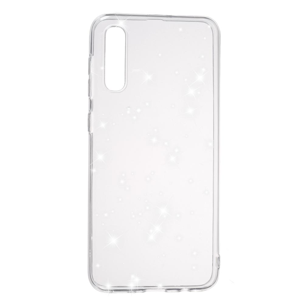 Накладка Molan Cano Glossy Jelly для Samsung A50/A30s прозора з блискітками