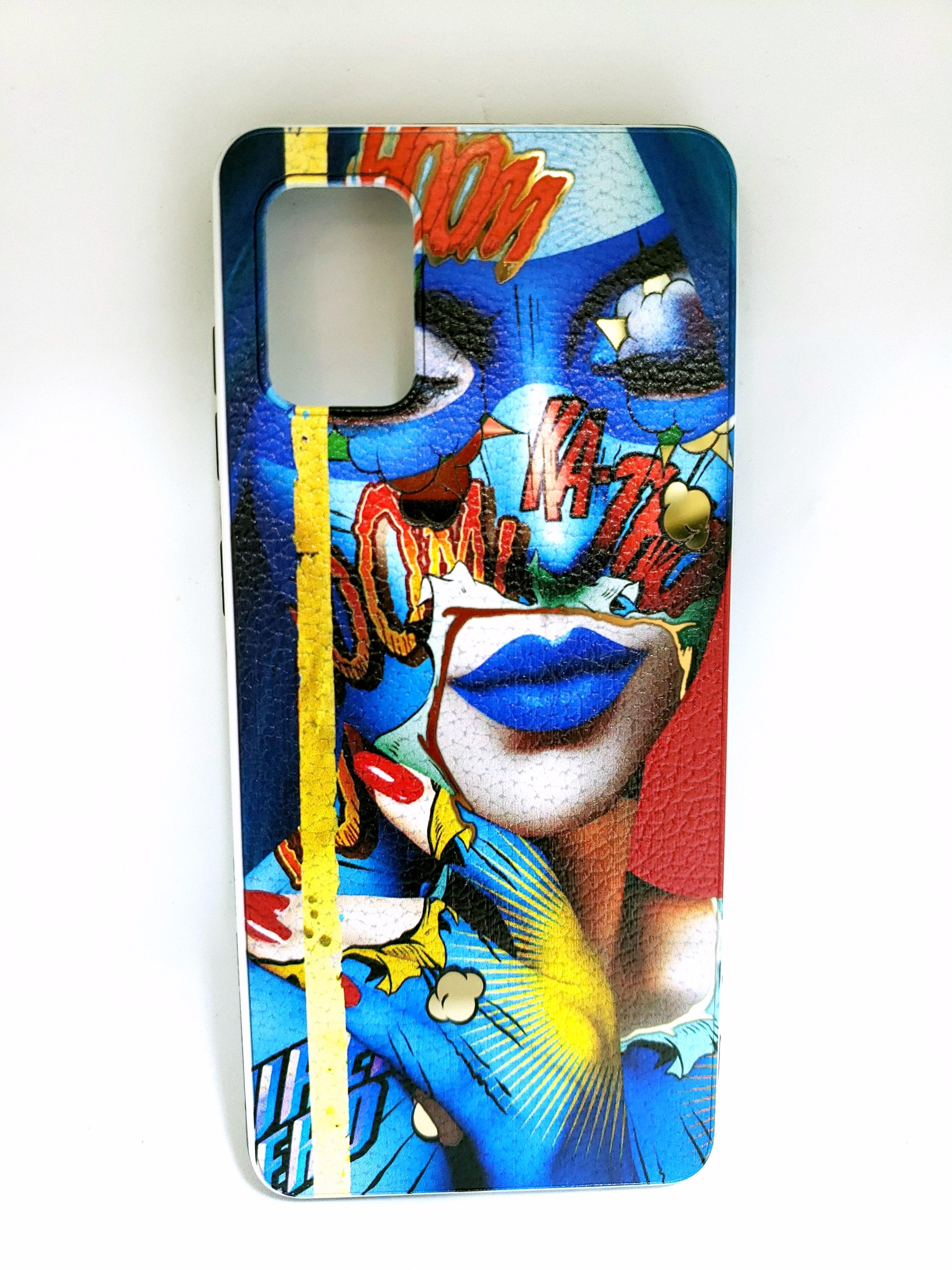 Накладка Fashion для Samsung A51/M40s Сині губи
