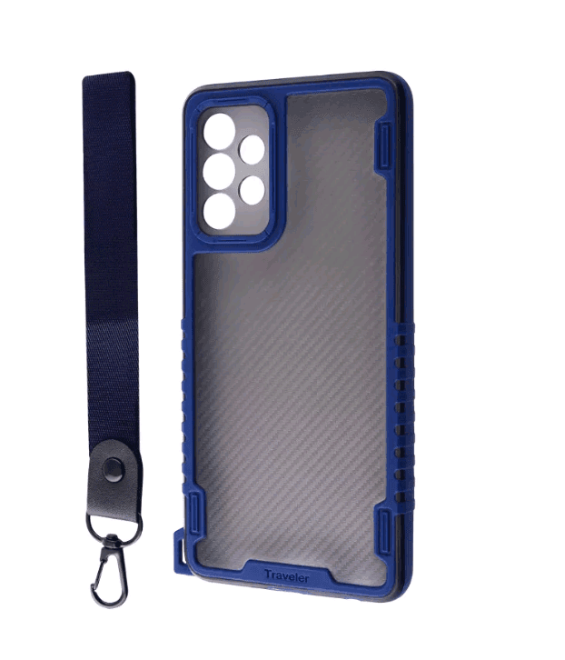 Накладка CARBON PROTECTION для Samsung A52 (Blue)
