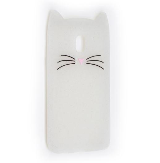 Накладка 3D Cat для Samsung J7 (2017) J730 біла