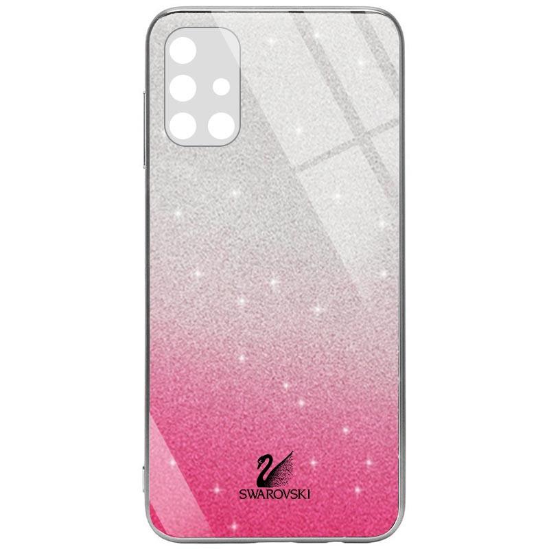 Накладка Glass SW для Samsung M51 Малинова