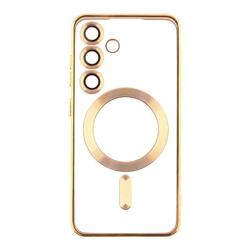Накладка Metal Color Case with MagSafe для Samsung S24 Plus / S25 Plus  (Gold)