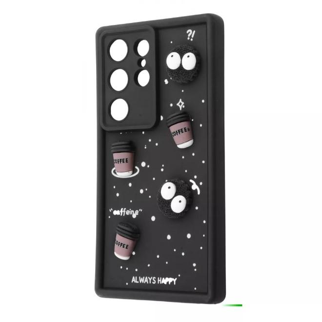 Чохол Pretty Toys для Samsung S25 Ultra (Black/Always Happy)
