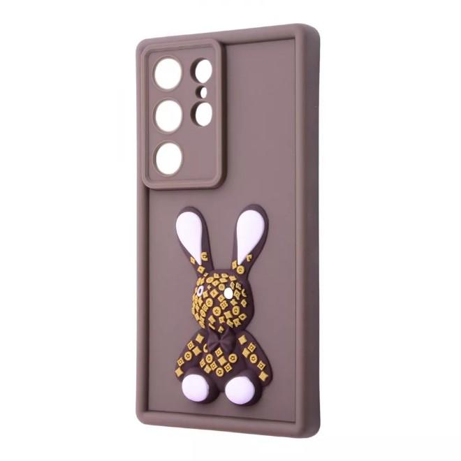 Чохол Pretty Toys для Samsung S25 Ultra (Brown/Rabbit)