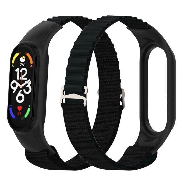 Ремінець Alpine Loop для Xiaomi Mi Band 5/6/7 (Black)