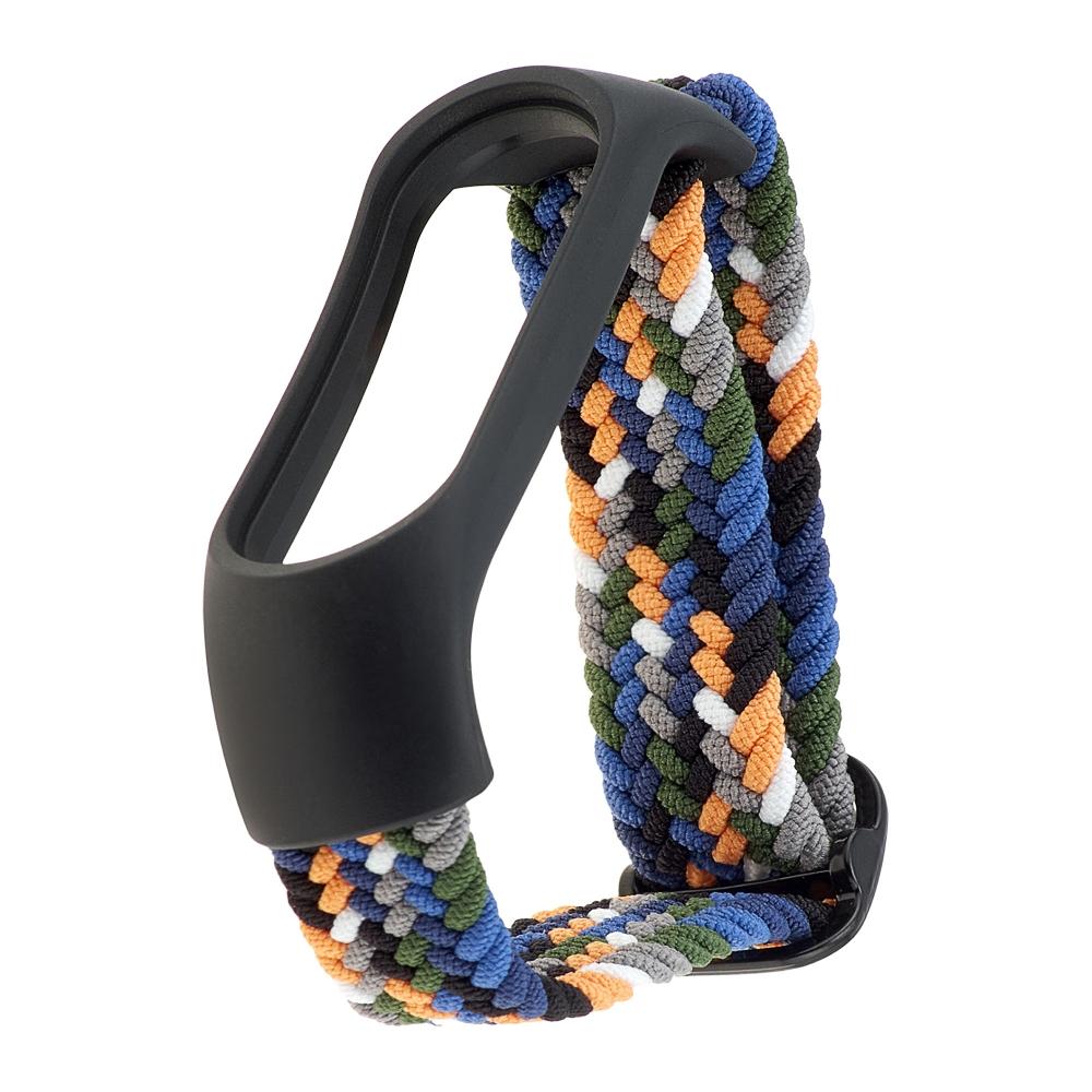 Ремінець Solo Loop Mi Band для Xiaomi Mi Band 5/6/3/4/7 Black/Orange