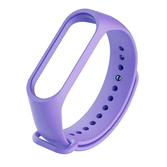 Ремінець Silicone для Xiaomi Mi Band 3/4 (Lilac Purple)
