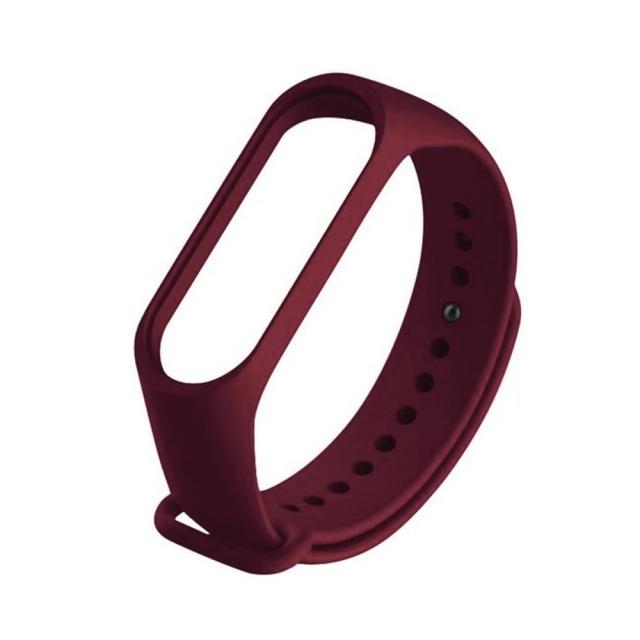 Ремінець Silicone для Xiaomi Mi Band 3/4 (Wine )