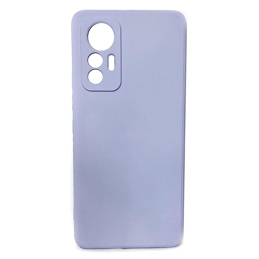 Silicone Case Full Camera Protective для Xiaomi 12 Lite (Light purple)