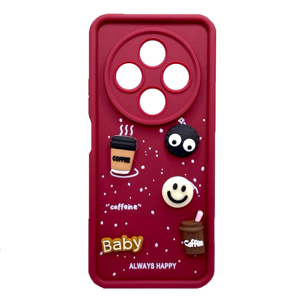 Чохол Pretty Toys для Xiaomi Redmi 14C/Poco C75 (Red/Always Happy)