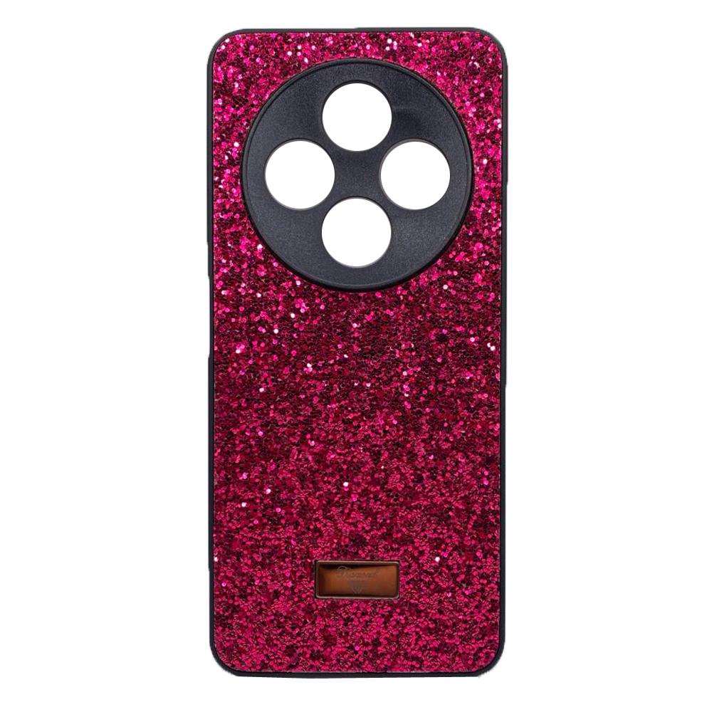 Накладка Bling Grainy Diamond Separate Camera для Xiaomi Redmi 14C/Poco C75 (Малинова)