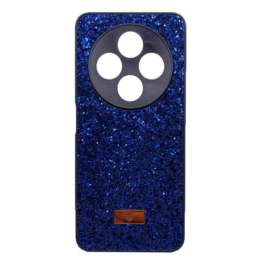 Накладка Bling Grainy Diamond Separate Camera для Xiaomi Redmi 14C/Poco C75  (Синя)