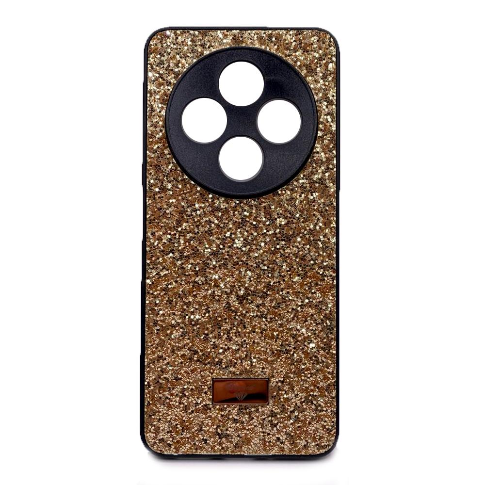 Накладка Bling Grainy Diamond Separate Camera для Xiaomi Redmi 14C/Poco C75  (Золота)