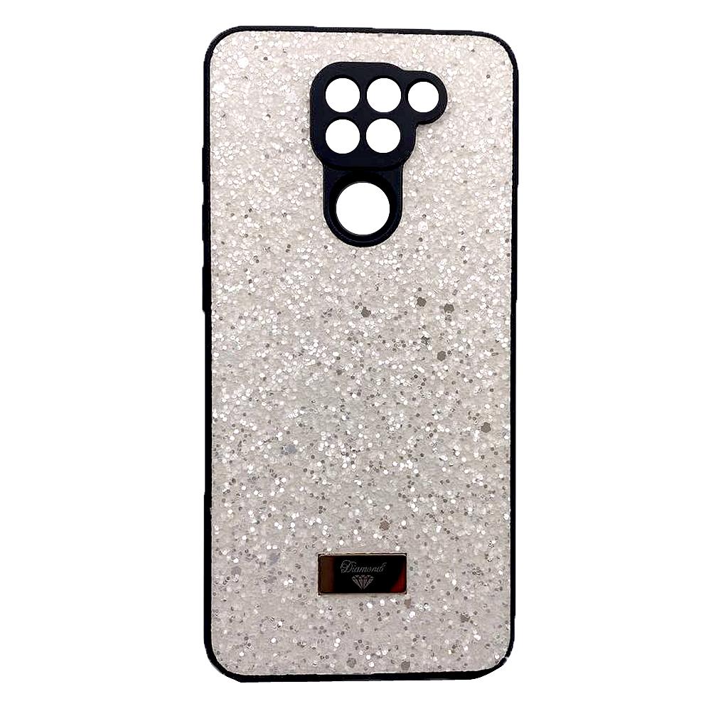 Накладка Bling Grainy Diamond Separate Camera для Xiaomi Redmi Note 9 (Кремова)