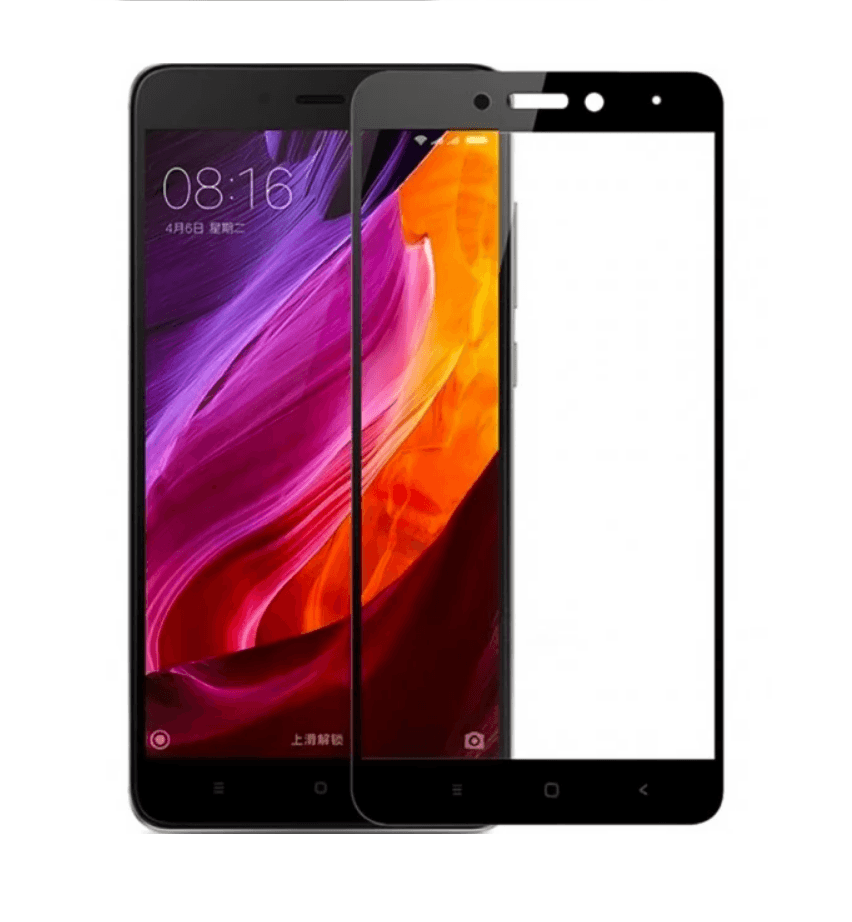 Захисне скло Silk Screen для Xiaomi Redmi Note 4x з чорною рамкою