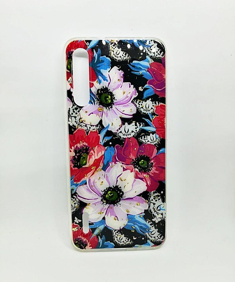Накладка Glitter для Xiaomi Mi A3/CC9e "Анемони"