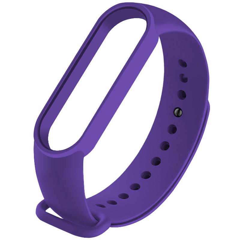 Ремінець Silicone для Xiaomi Mi Band 5 /6 /7 (Purple)