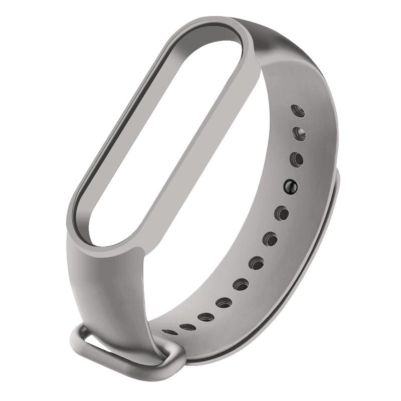 Ремінець Silicone для Xiaomi Mi Band 5/6/7 (Gray)