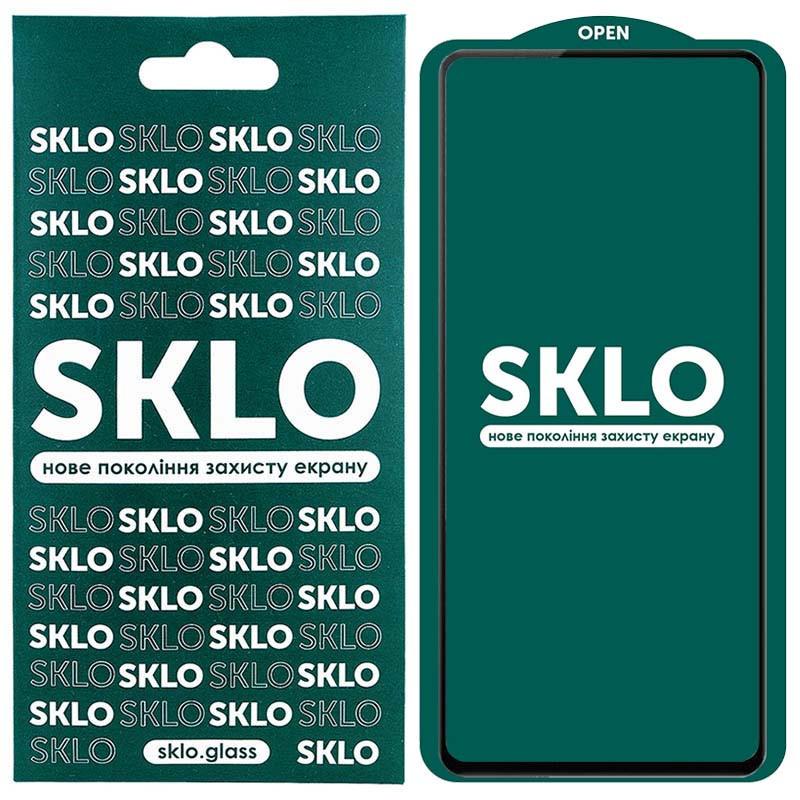 Захисне скло SKLO 5D для Xiaomi Redmi Note 10 Pro/11 Pro 4G/5G / 11E Pro / 12 Pro 4G чорна рамка