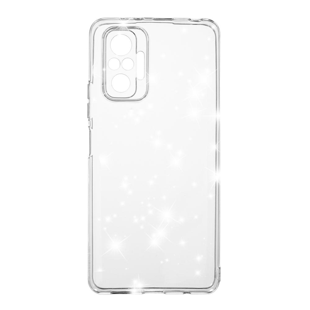 Накладка Molan Cano Glossy Jelly для Xiaomi Redmi Note 10 Pro прозора з блискітками