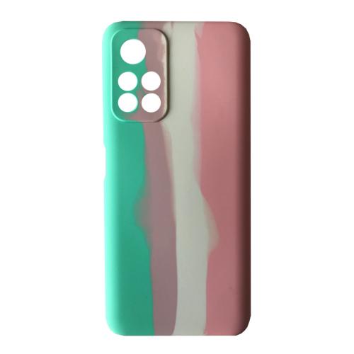 Rainbow Silicone Case для Xiaomi Note 11 Pro Plus 5G (Candy)